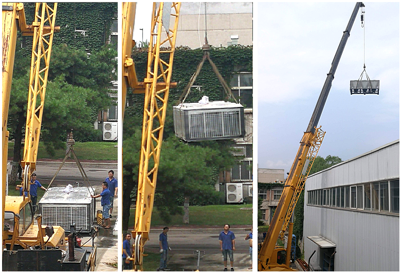 分體式風冷渦旋冷水機組安裝現場.png